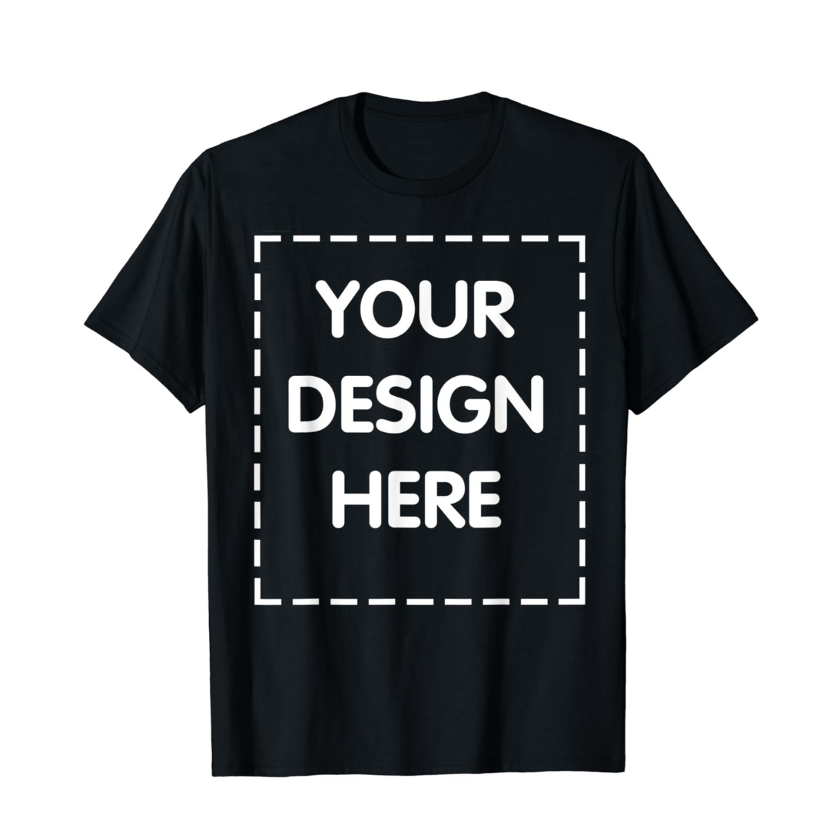 CUSTOM BLACK LONG SLEEVE ADULT T-SHIRT | DESIGN YOUR OWN T-SHIRTS