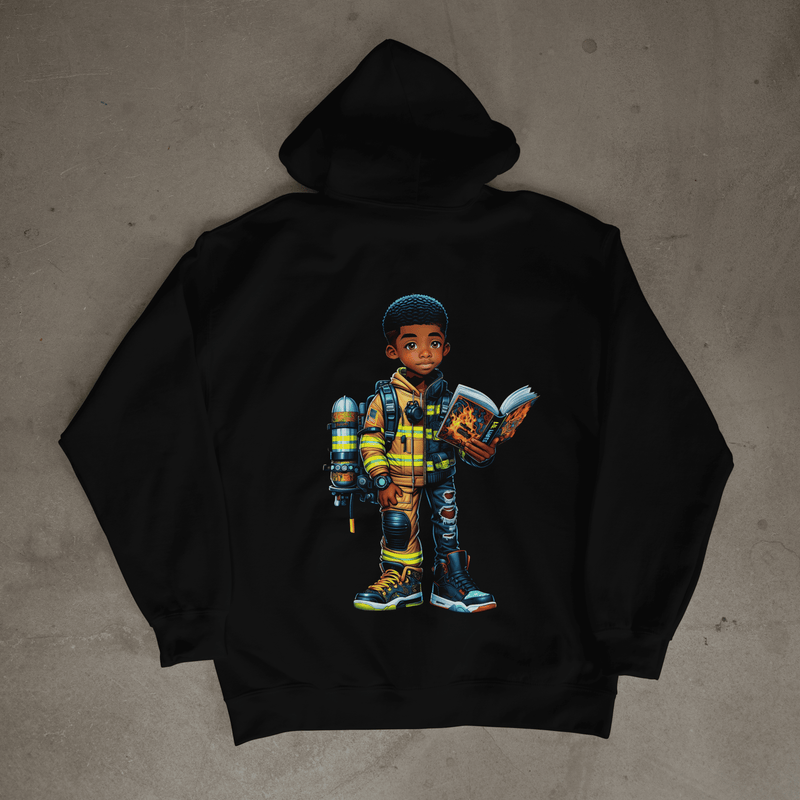 CUSTOM KIDS BLACK HOODIE